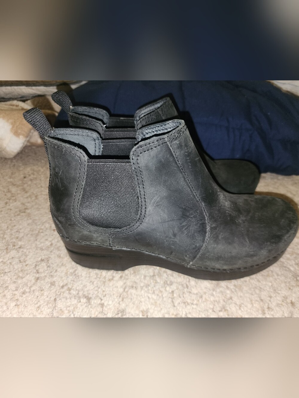 Dansko Black Womens Clogs Boots Size 38 NWOT - Granola, Boho, Hospital